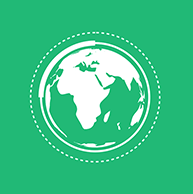 green globe graphic