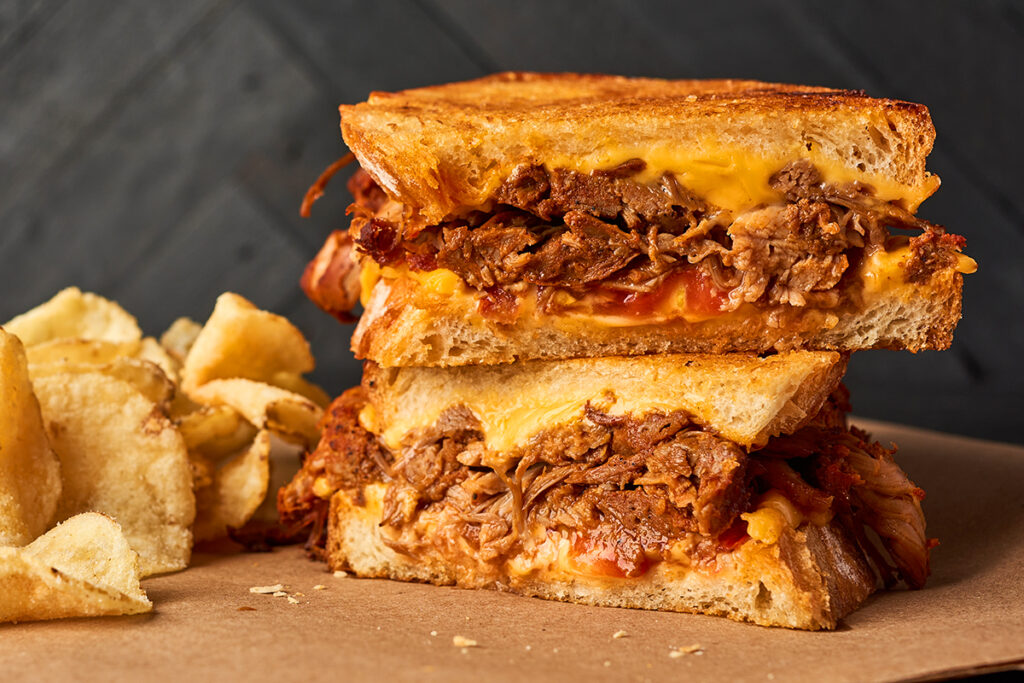barbacoa grilled cheese