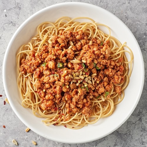 Sweet and spicy turkey noodle bowl